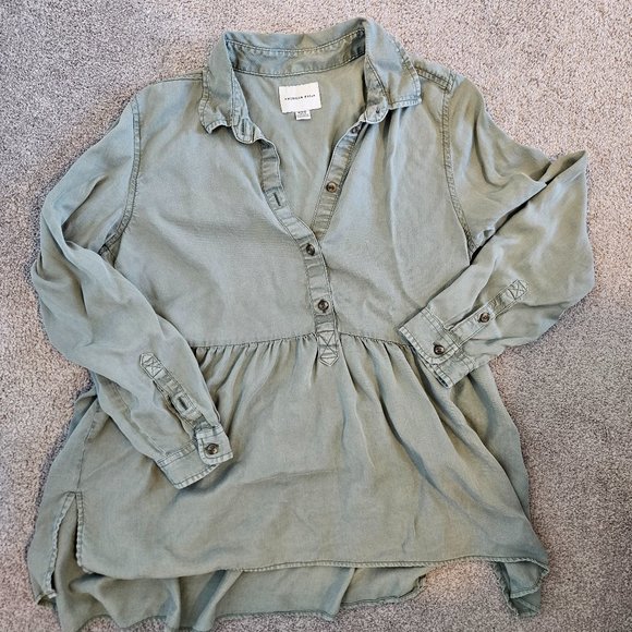 American eagle babydoll style button down - Picture 1 of 1
